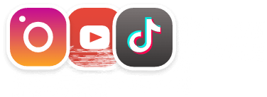 Instagram, YouTube, TikTok